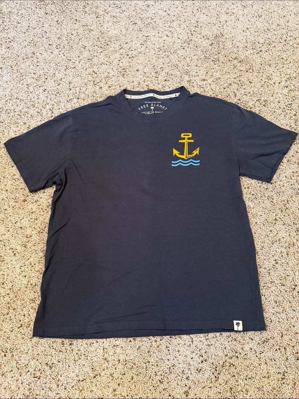 Free Planet Navy Tee